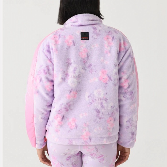 Bogner X LoveShackFancy Ninetta 2 Midlayer Floral Pink and Purple Jacket - Picture 2 of 7